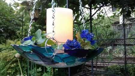Blue Birdbath or Candle Holder (2)?